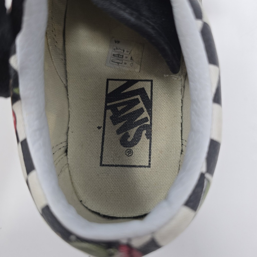 Vans Old Skool Platform Cherry Checkerboard Gum Sole Sneakers Womens 5.5 Black - Picture 13 of 16